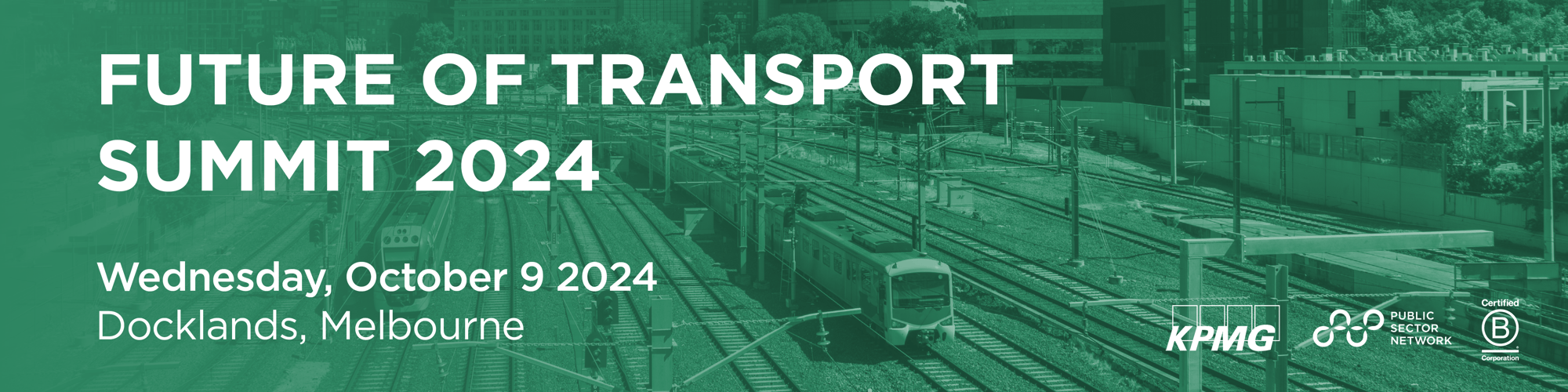Future of Transport Summit 2024, Wednesday, 9th October Docklands, Melbourne